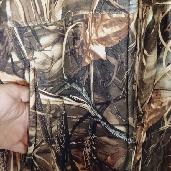 Duck Commander Vest Mens M Green Brown Leaf Camo Bird Bag Hunting Zip Up Outdoor - Picture 6 of 9